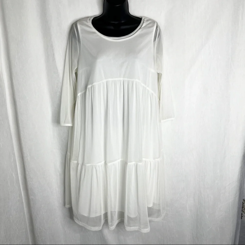 ASOS Bluebelle Maternity Tiered Ruffle Swing Dress - Picture 10 of 13